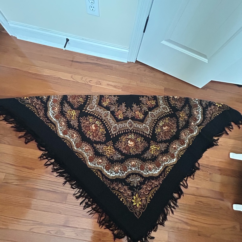 Authentic elegant wool shawl